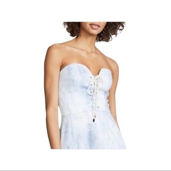 Petersyn Bruna Grotto strapless wideleg jumpsuit Size XS,NWT - Picture 5 of 16